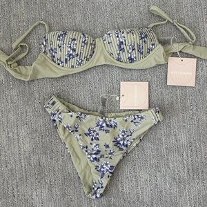 Kittenish Floral Swimsuit